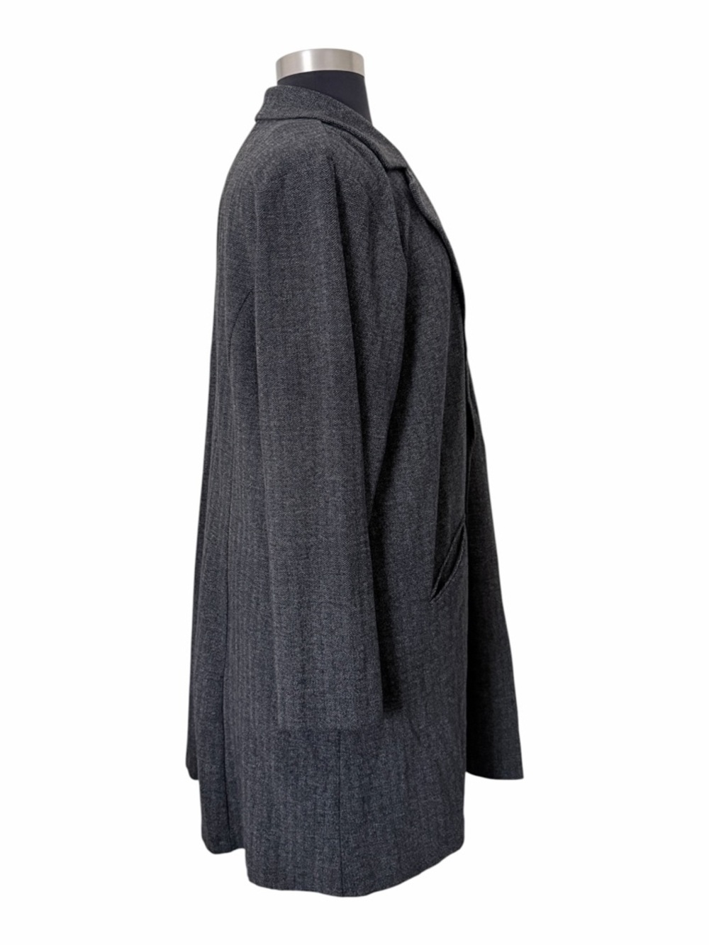 torrid Knit Herringbone Open Front Trench Blazer Size 4X - Picture 4 of 11